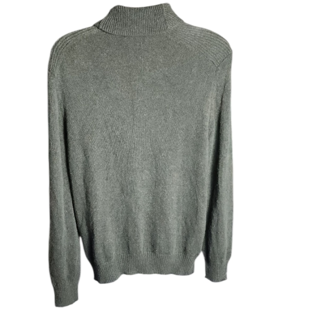 Joseph Abboud Mens XXL Sage Green Wool Blend Shawl Collar Pullover Sweater - Picture 8 of 8